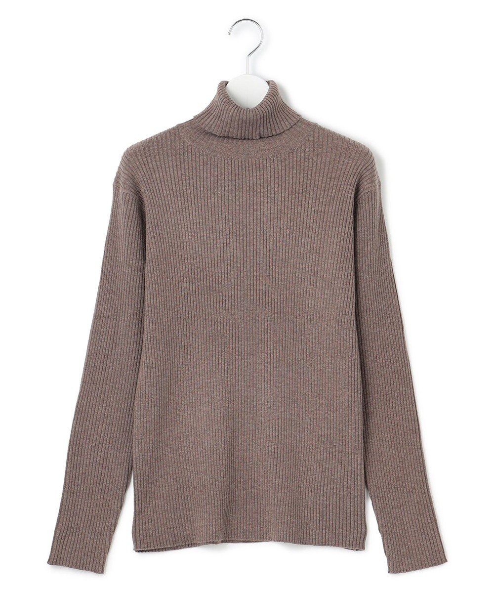 J.PRESS YORK STREET 【WOMEN】ANTI PILLING WOOL リブタートルニット 