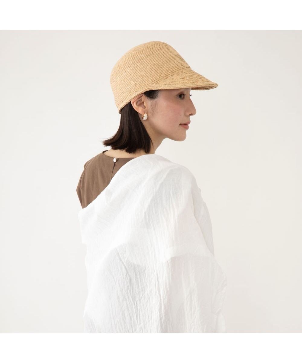 林八百吉商店 un chapeau　ラフィアブレードキャップ 