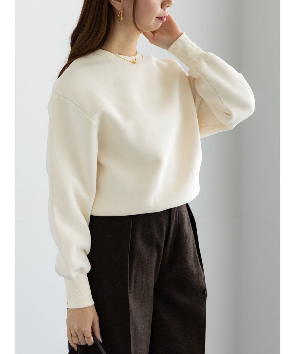 Te chichi ワンポイント刺繍裏起毛プルオーバー 