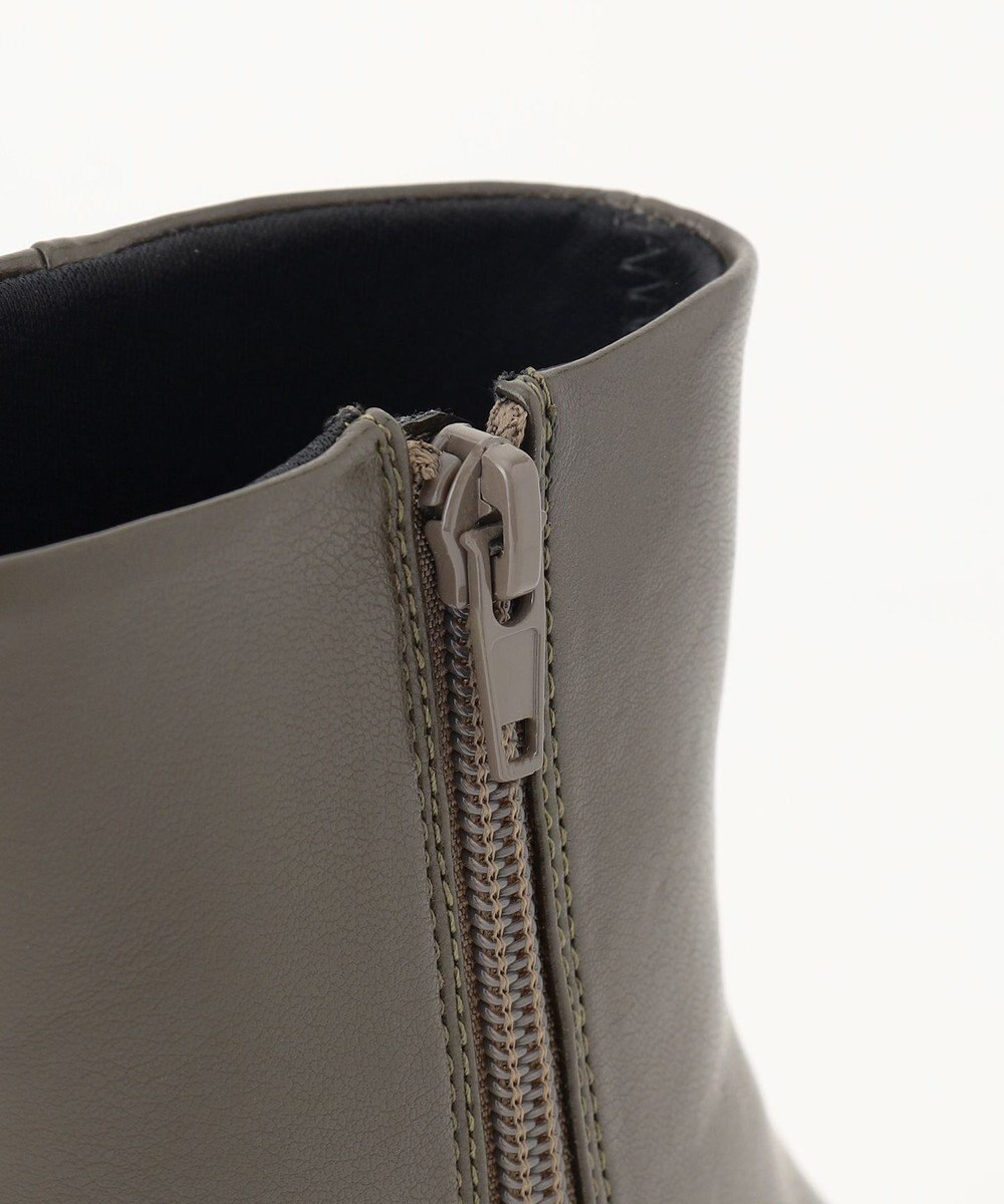 組曲 【23.5cm~24cm】パールヒールミドルブーツ 