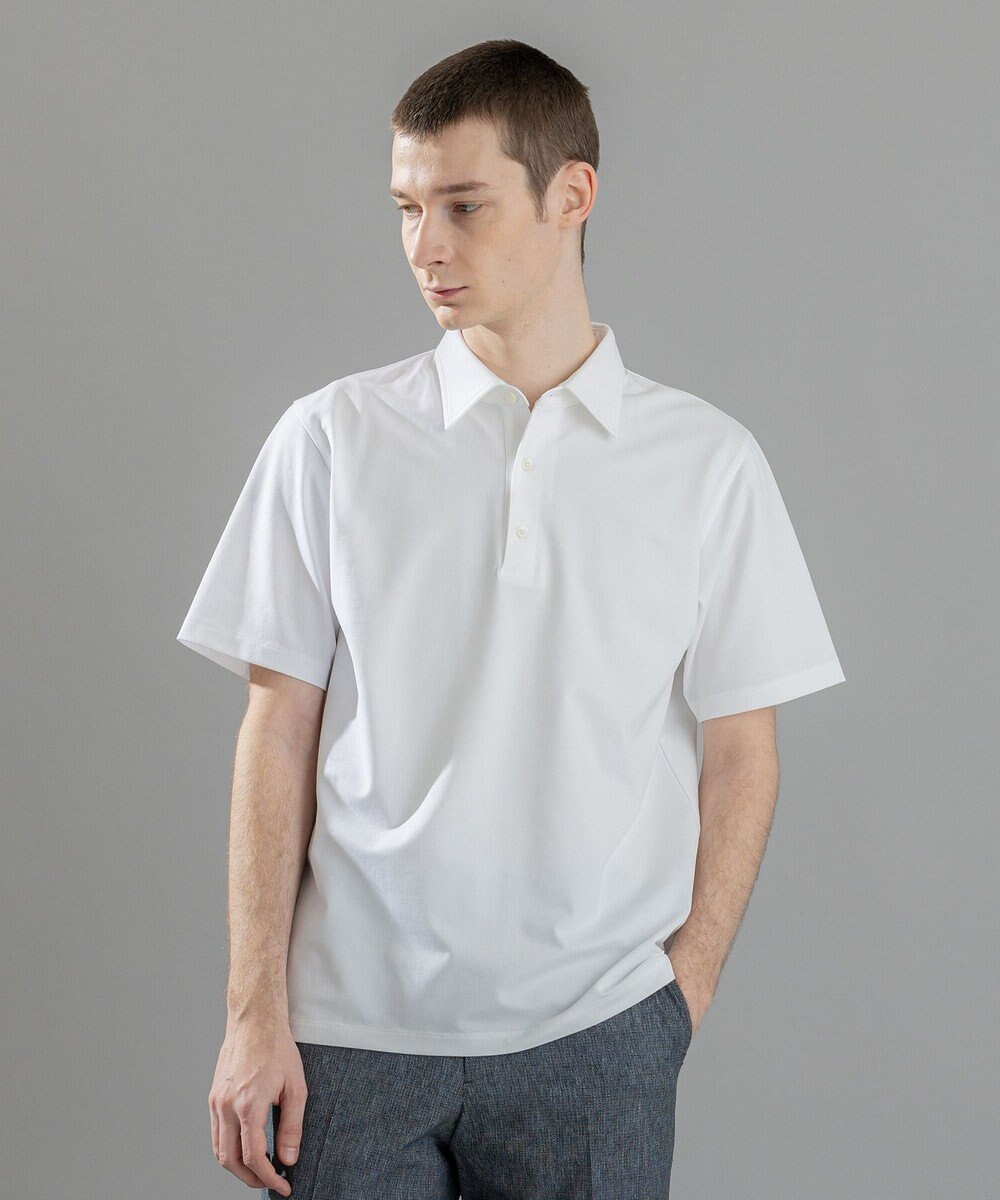 JOSEPH HOMME 新素材【ビジネスに使える】クリアコットンカノコ　ポロシャツ 