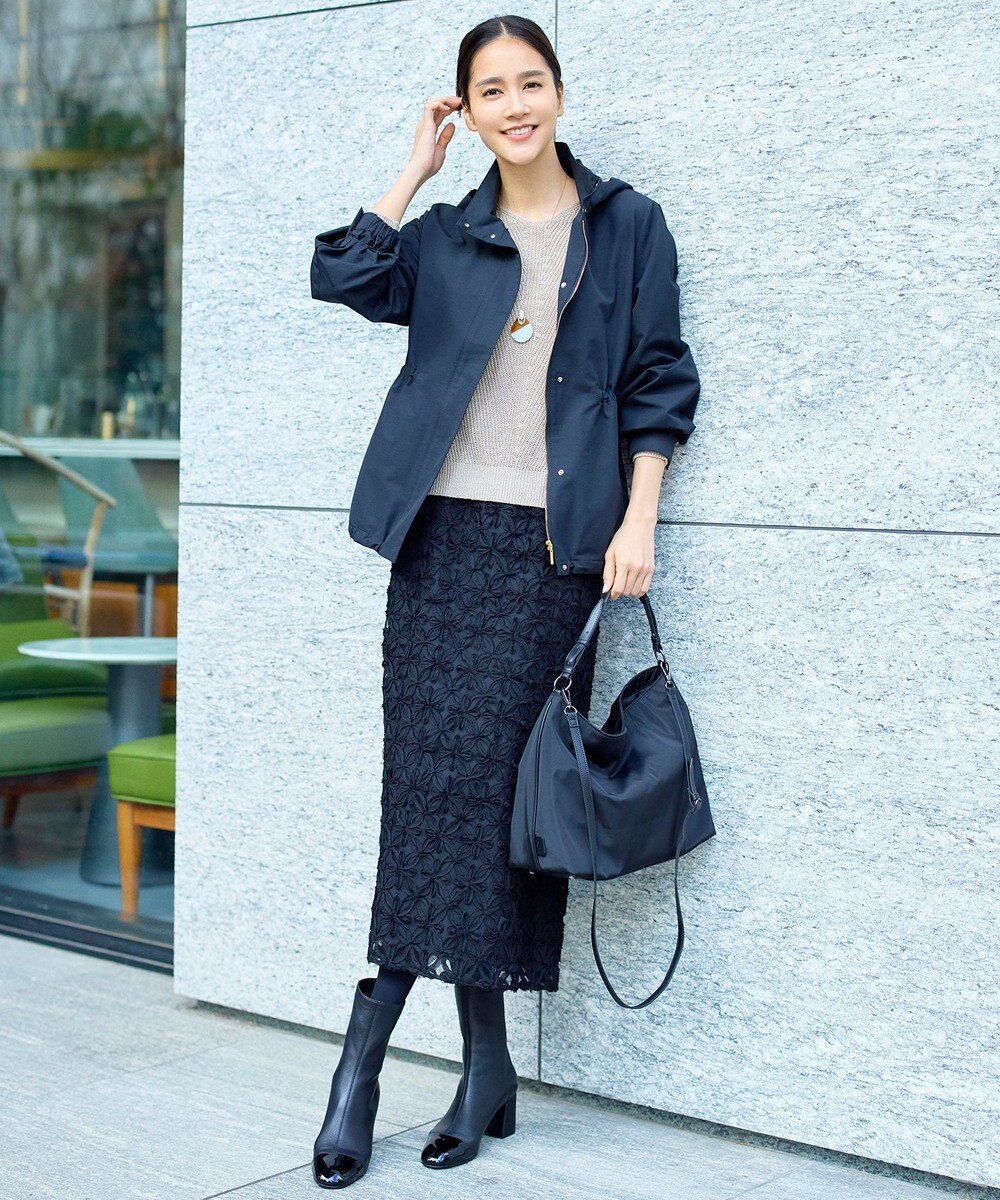 自由区 L リネンミドルゲージプルオーバー ニット 