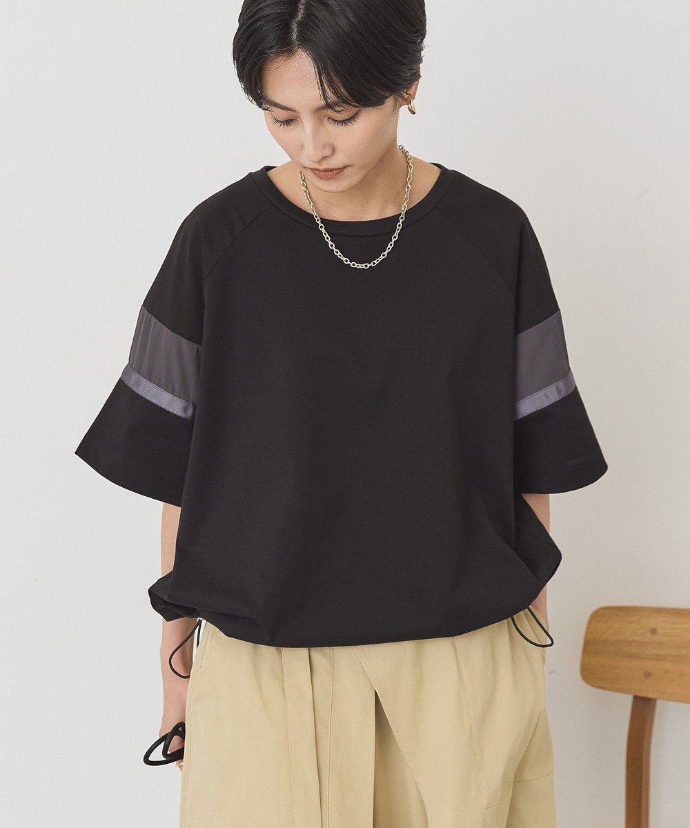 AMERICAN HOLIC 異素材ラインプルオーバー 