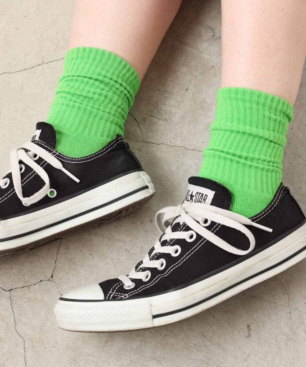 WEGO 底パイルカラーリブソックス 