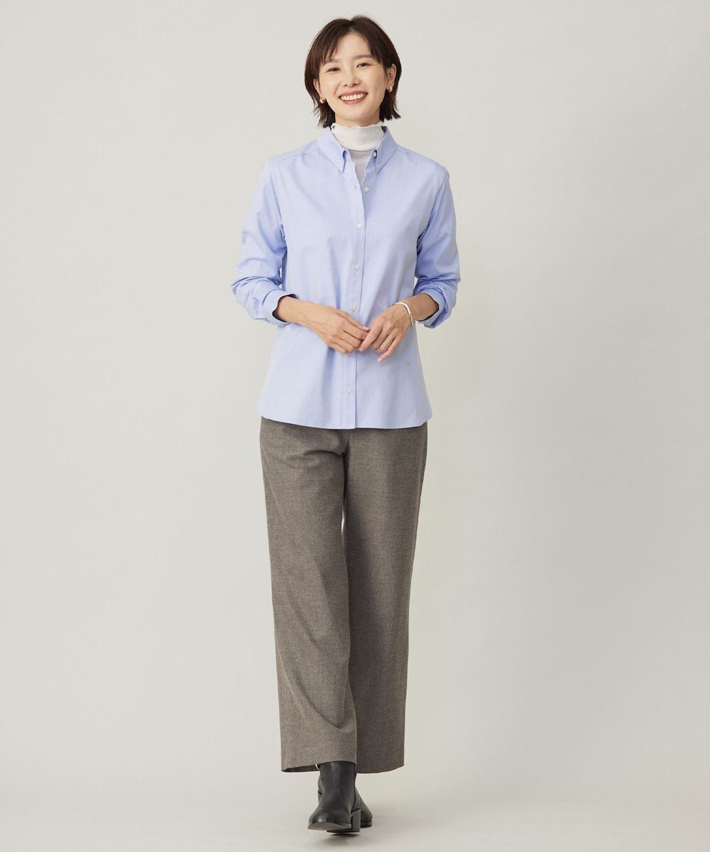 J.PRESS LADIES 【洗える】チェルビック セミワイド パンツ 