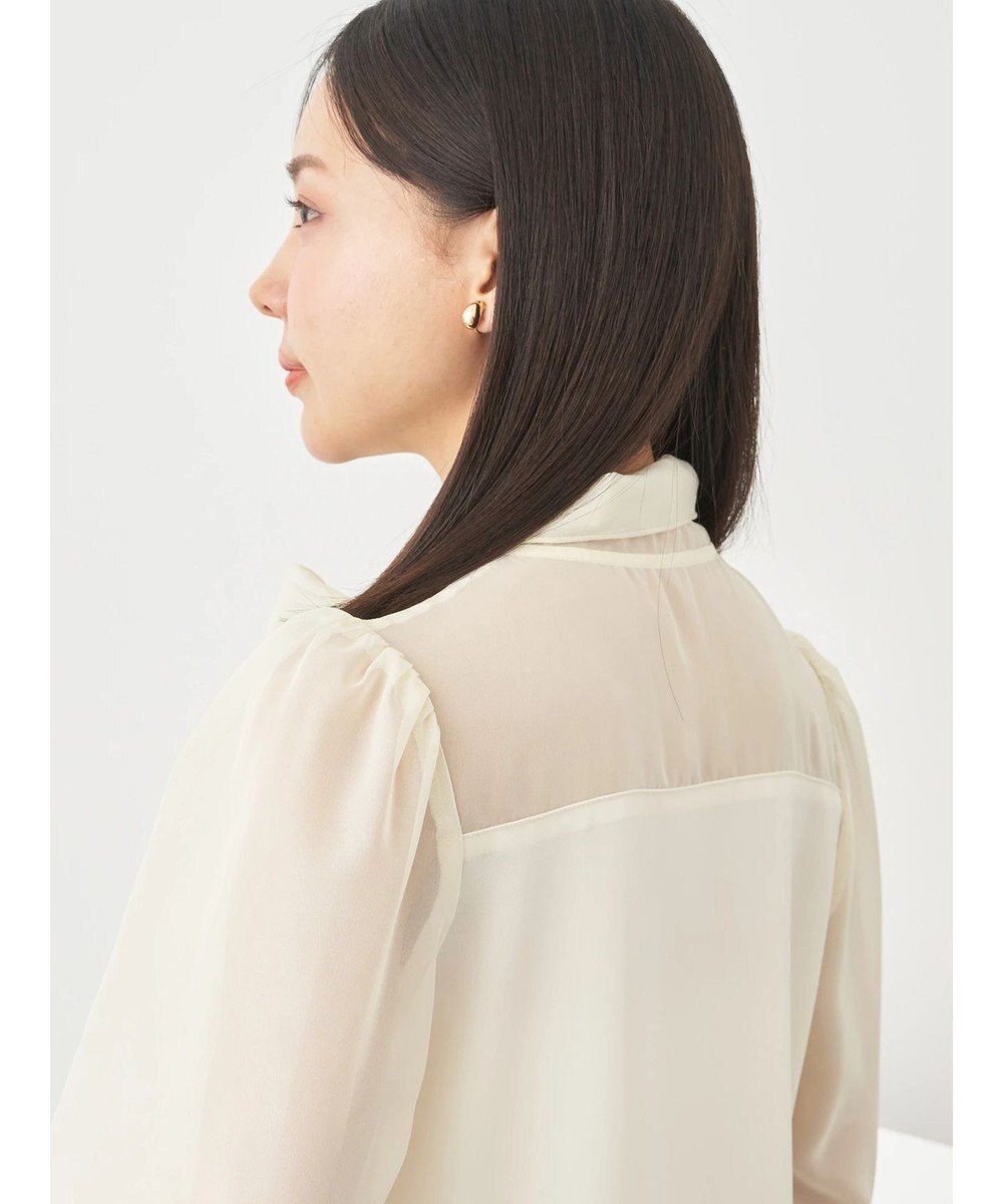 earth music&ecology シアードッキングブラウス 