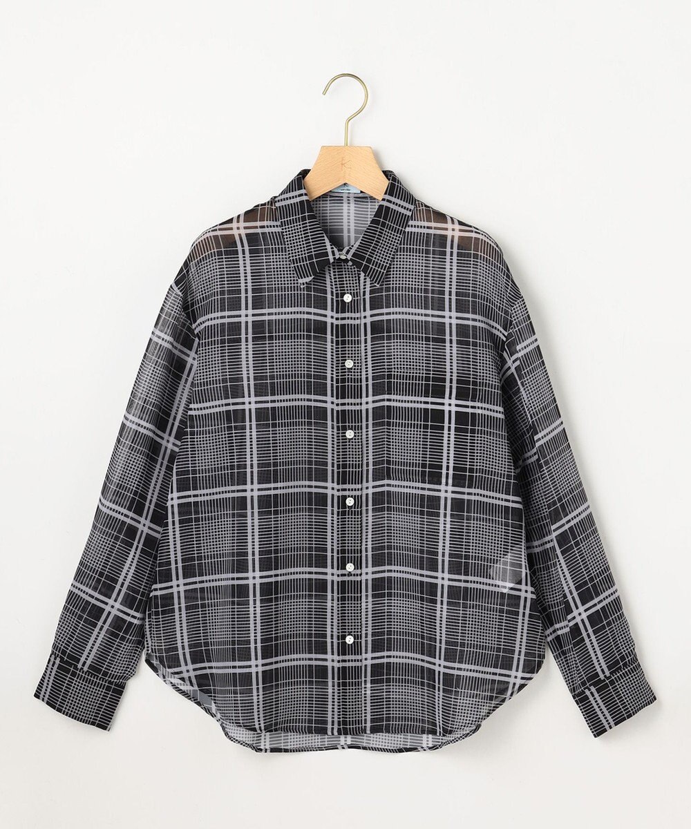 組曲 エアリーボイルシアー シャツ 