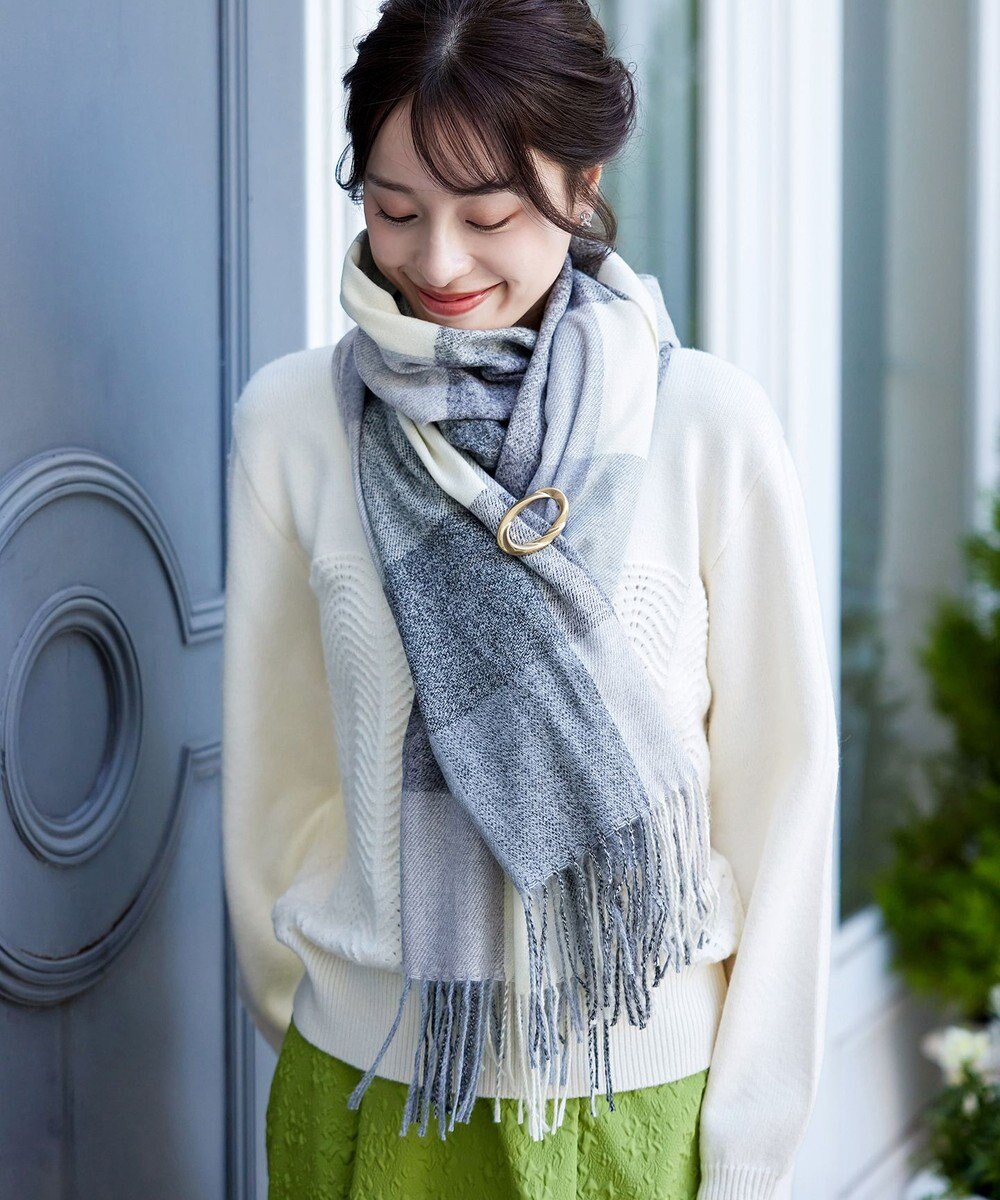 Tiaclasse マットメタルモチーフブローチ 