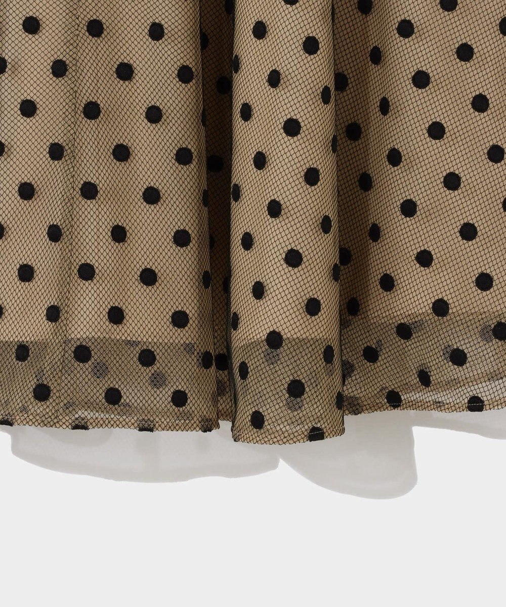 GRACE CONTINENTAL ドットembチュールスカート 