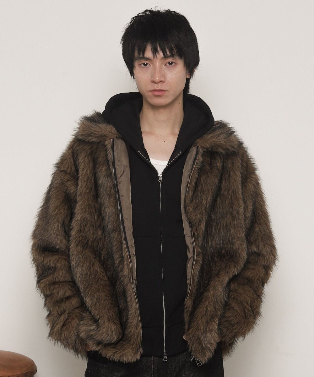 WEGO フェイクファーZIPブルゾン 