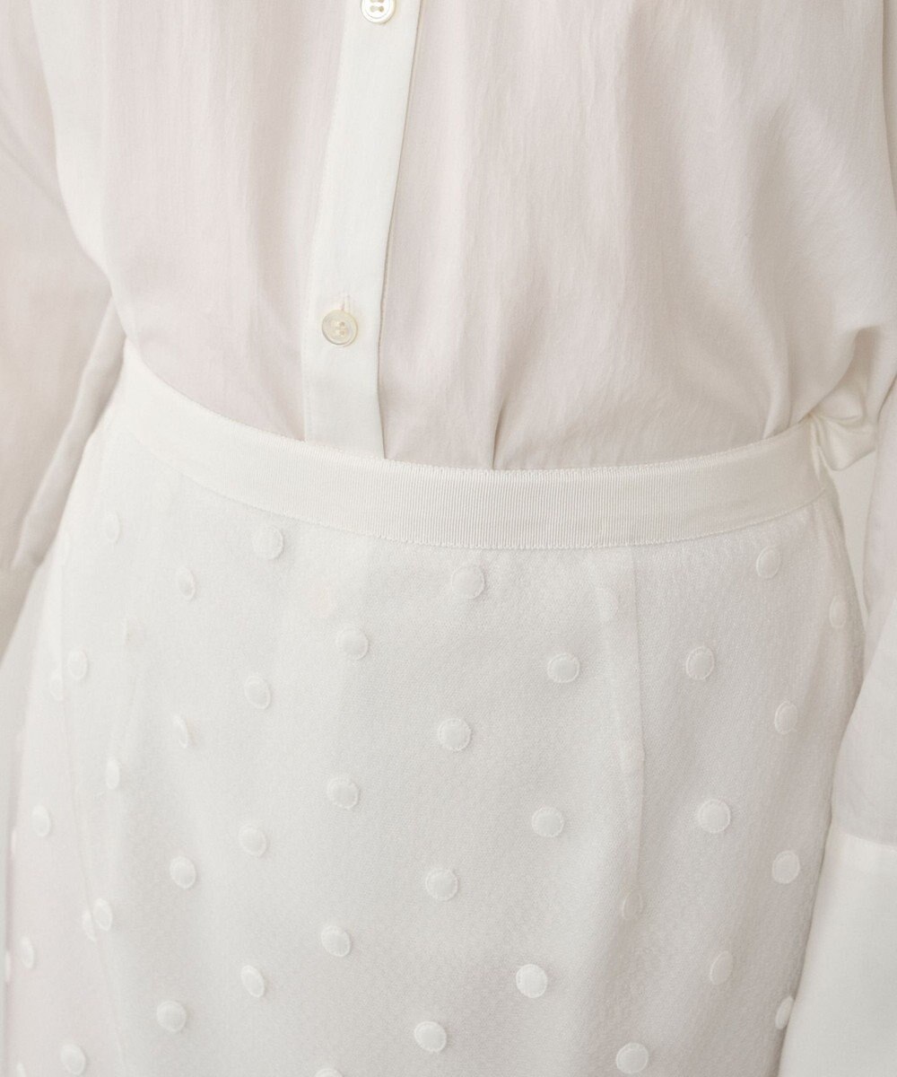 GRACE CONTINENTAL ドットチュールタイトスカート 