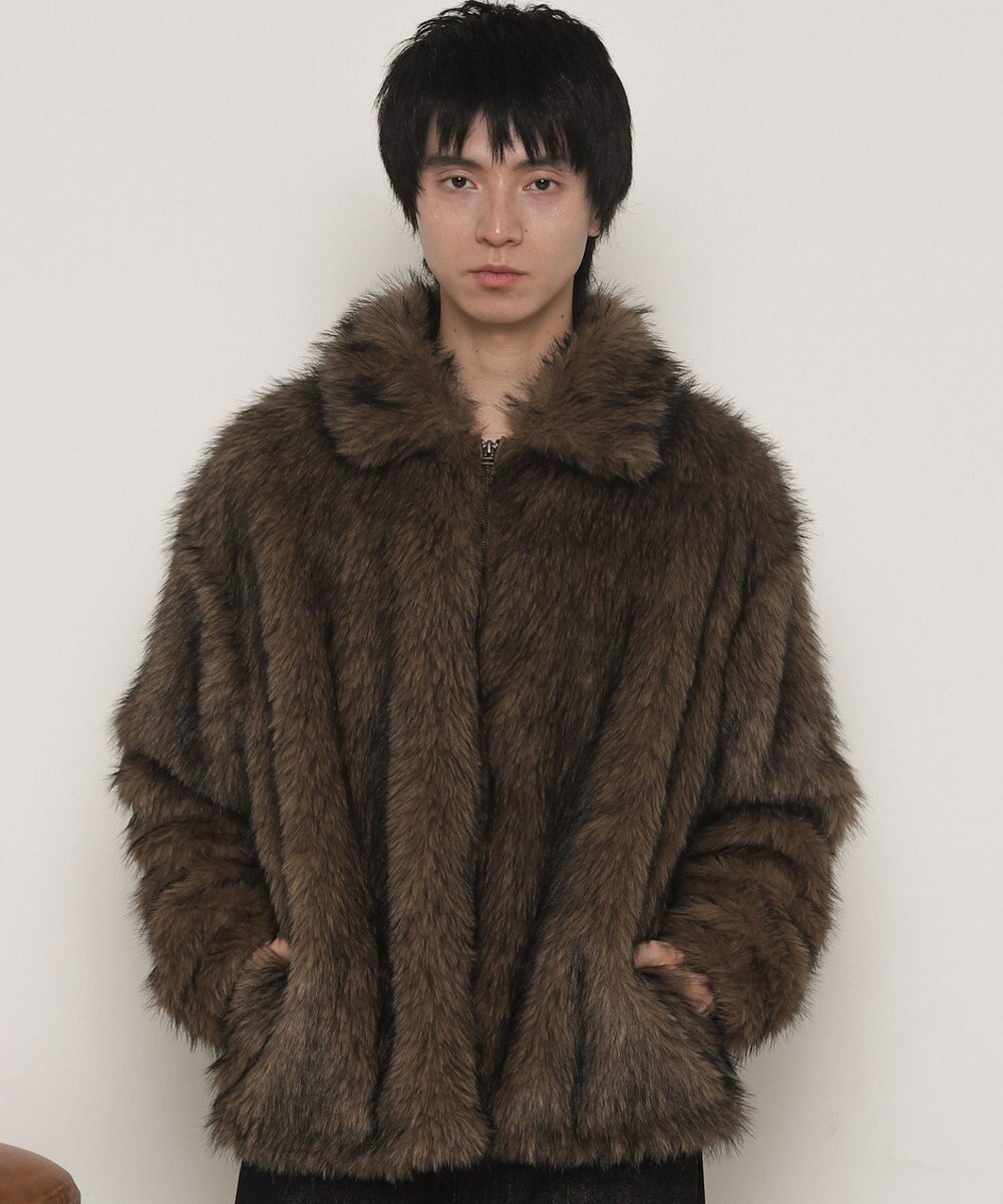 WEGO フェイクファーZIPブルゾン 