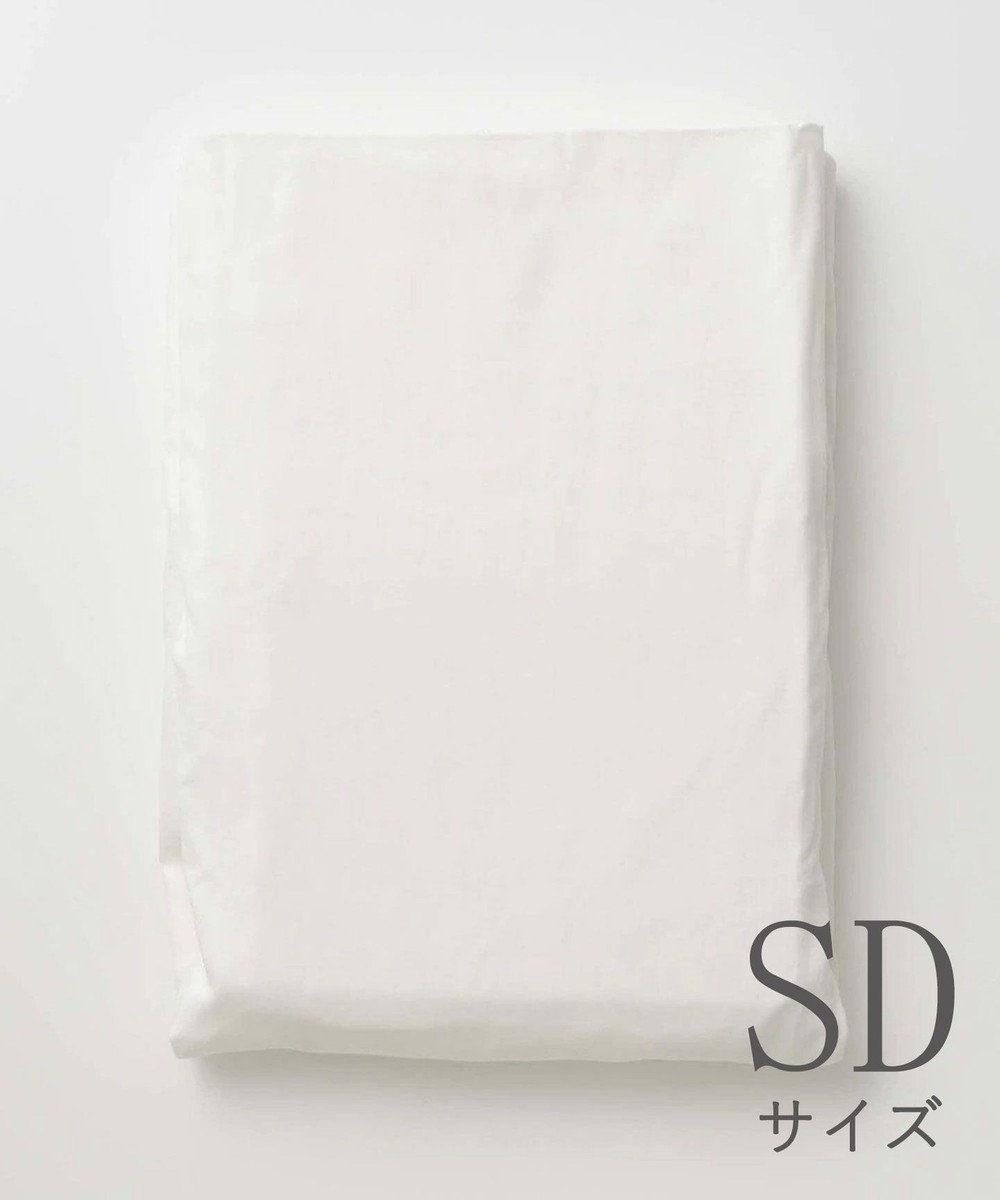京和晒綿紗 ガーゼボックスシーツ  白3重合わせ セミダブルサイズ(120×200×30) white