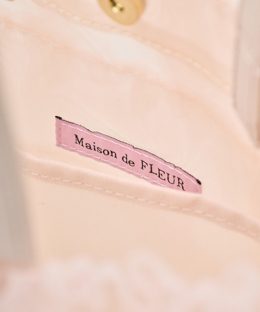 Maison de FLEUR コットンキャンディフリルトートバッグ 