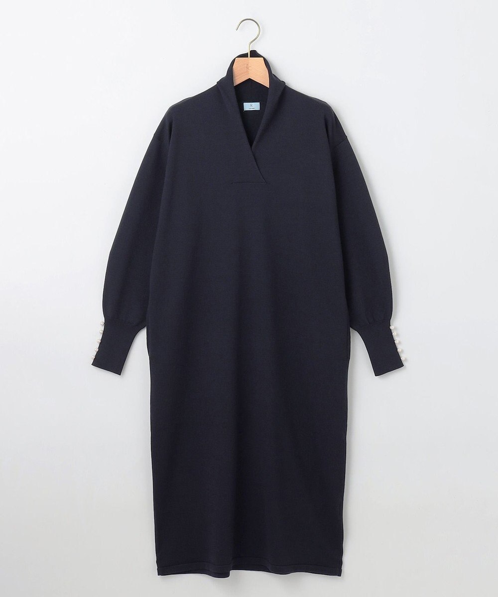 組曲 【WEB限定】Vネックニットワンピース 