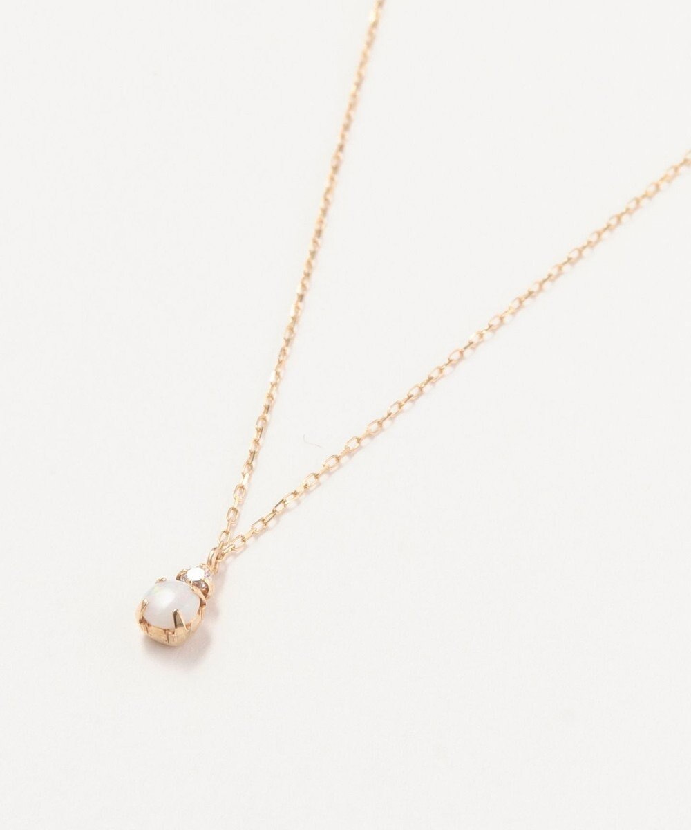 Phoebe 【K10】ジュエルラックネックレス　オパール/10月誕生石/天然石/全長:40cm 