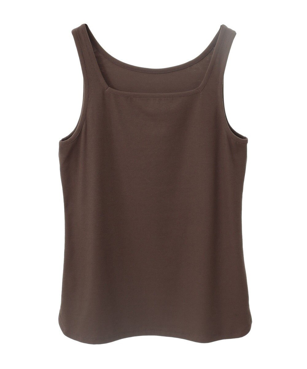 YECCA VECCA 2wayスクエアリブタンクトップ 