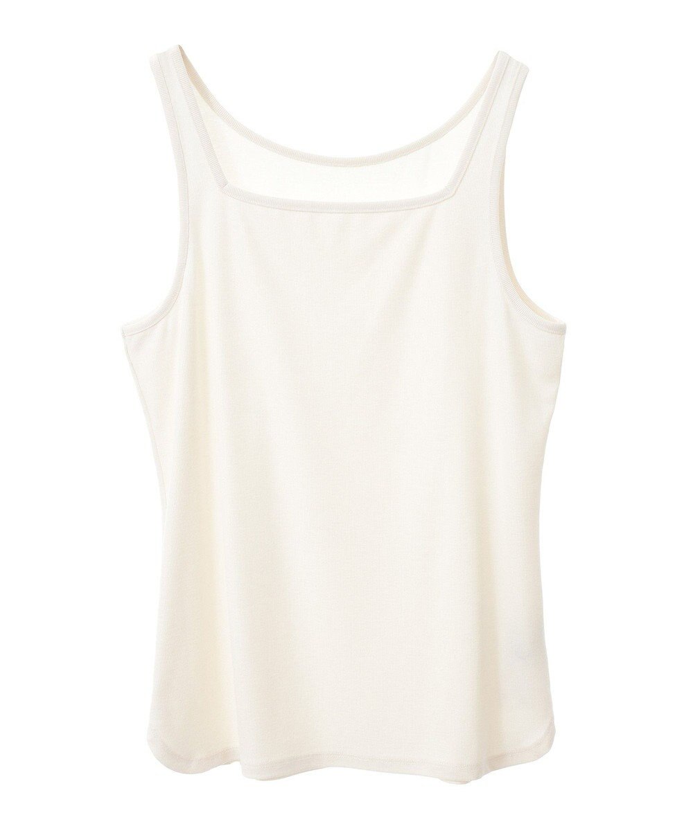 YECCA VECCA 2wayスクエアリブタンクトップ 