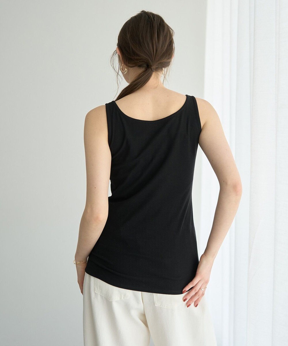 YECCA VECCA 2wayスクエアリブタンクトップ 