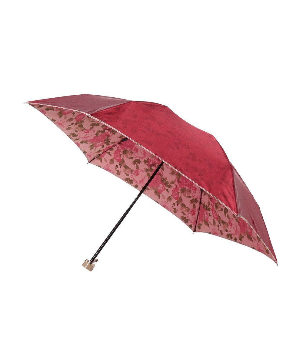 MOONBAT ミラショーン (mila schon) 折りたたみ傘 内側花プリント 