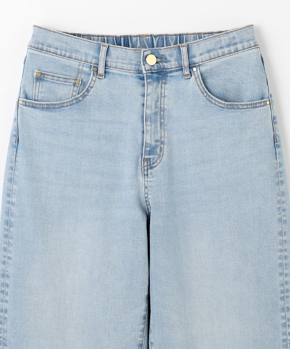 ANY 【大好評につき新色登場/洗濯機可/ウエストゴム/ストレッチ】ワイドデニムパンツ 