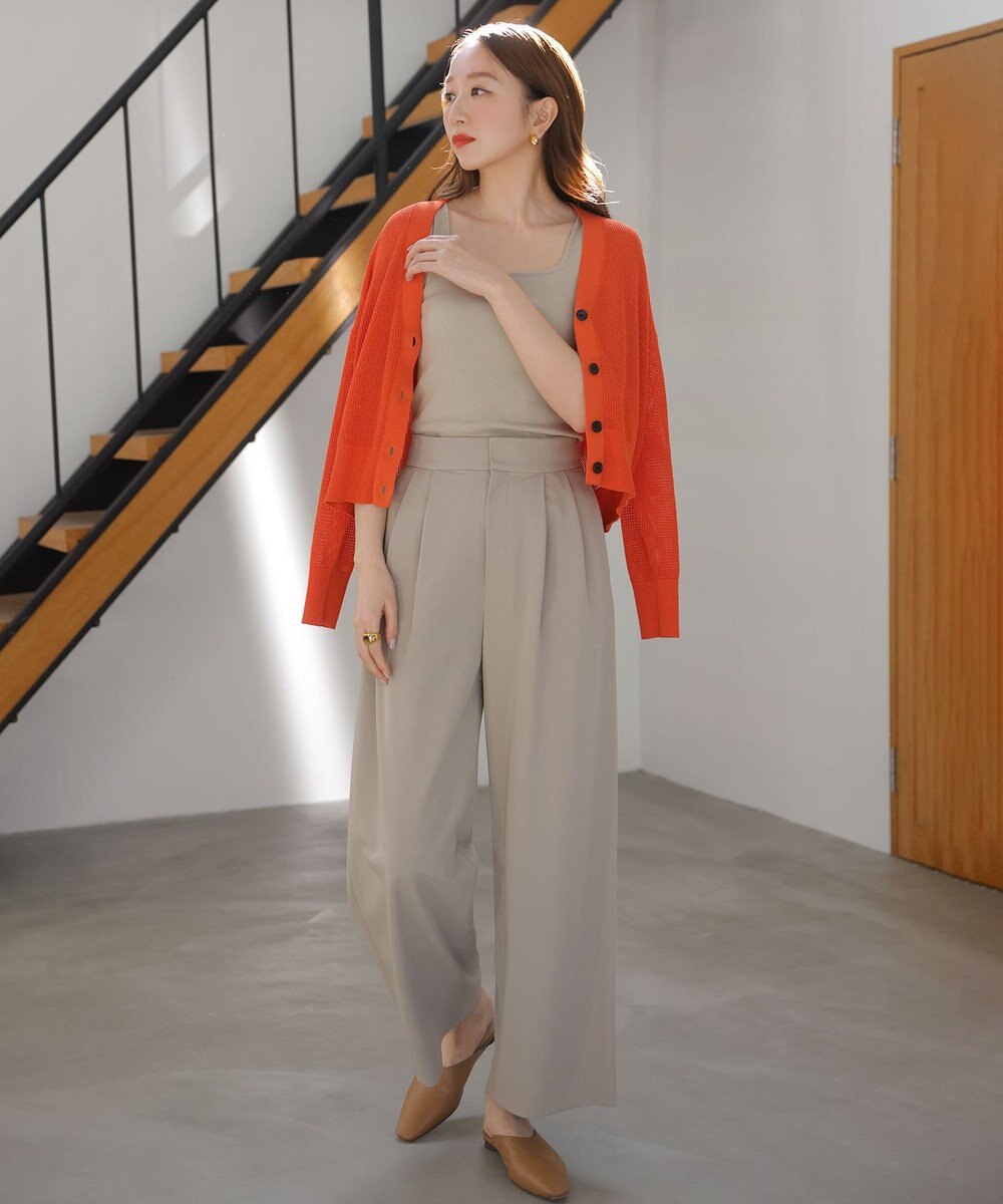 UNFILO メッシュニット カーディガン 