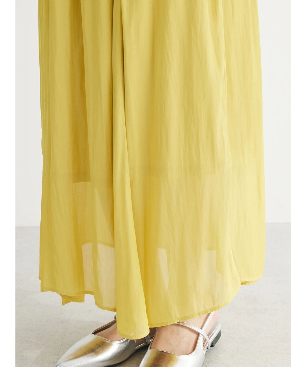 Green Parks サラフレギャザースカート 