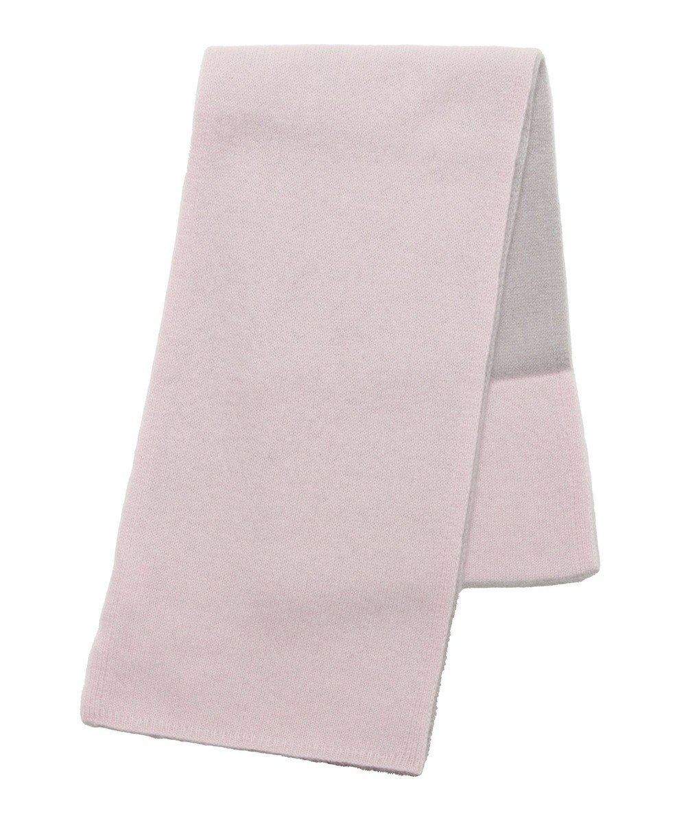 MOONBAT 【洗える】mila schon カシミヤ100%バイカラープチマフラー 