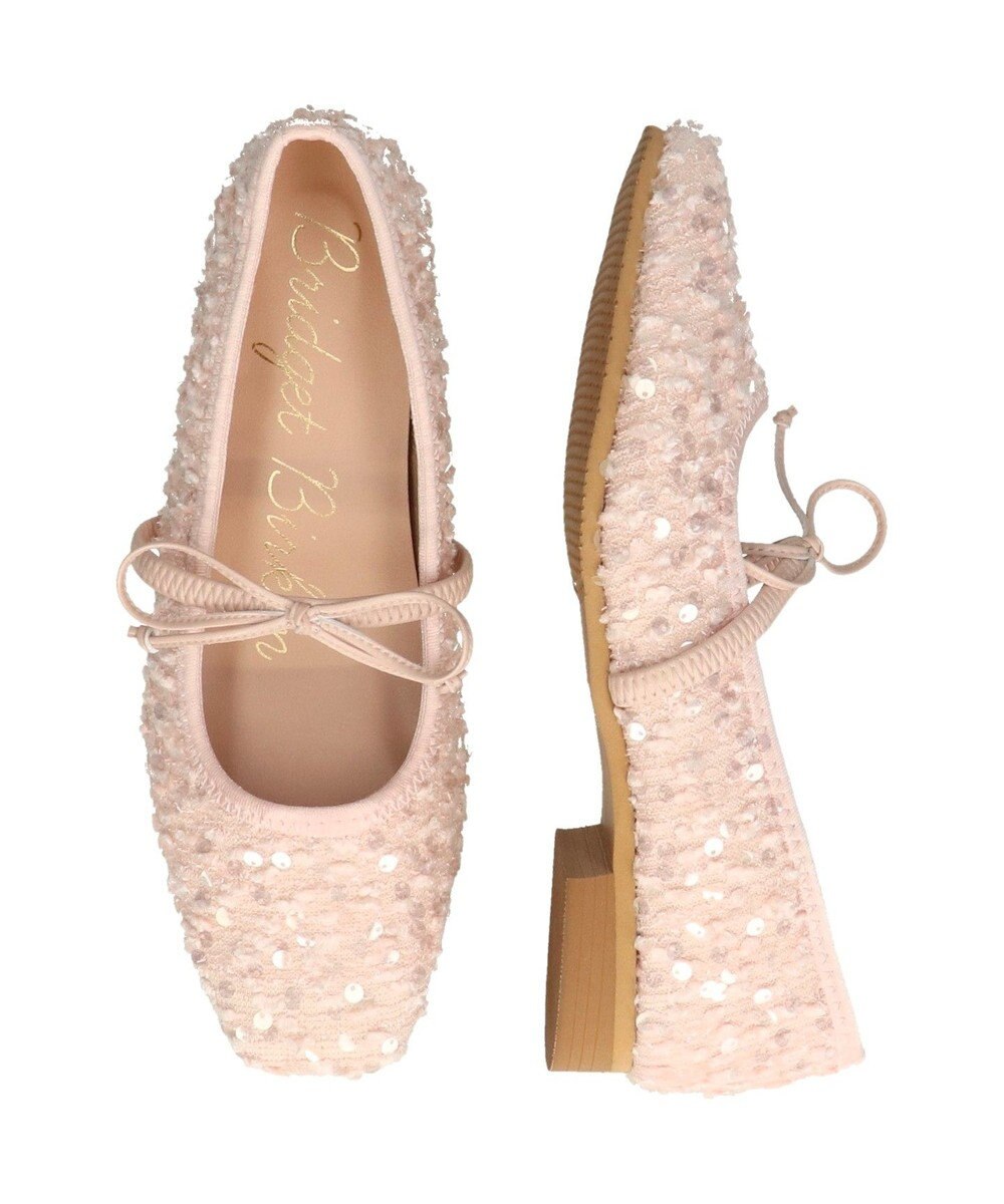 Bridget Birkin 【Bridget Birkin】ツイードスパンコールリボンパンプス 