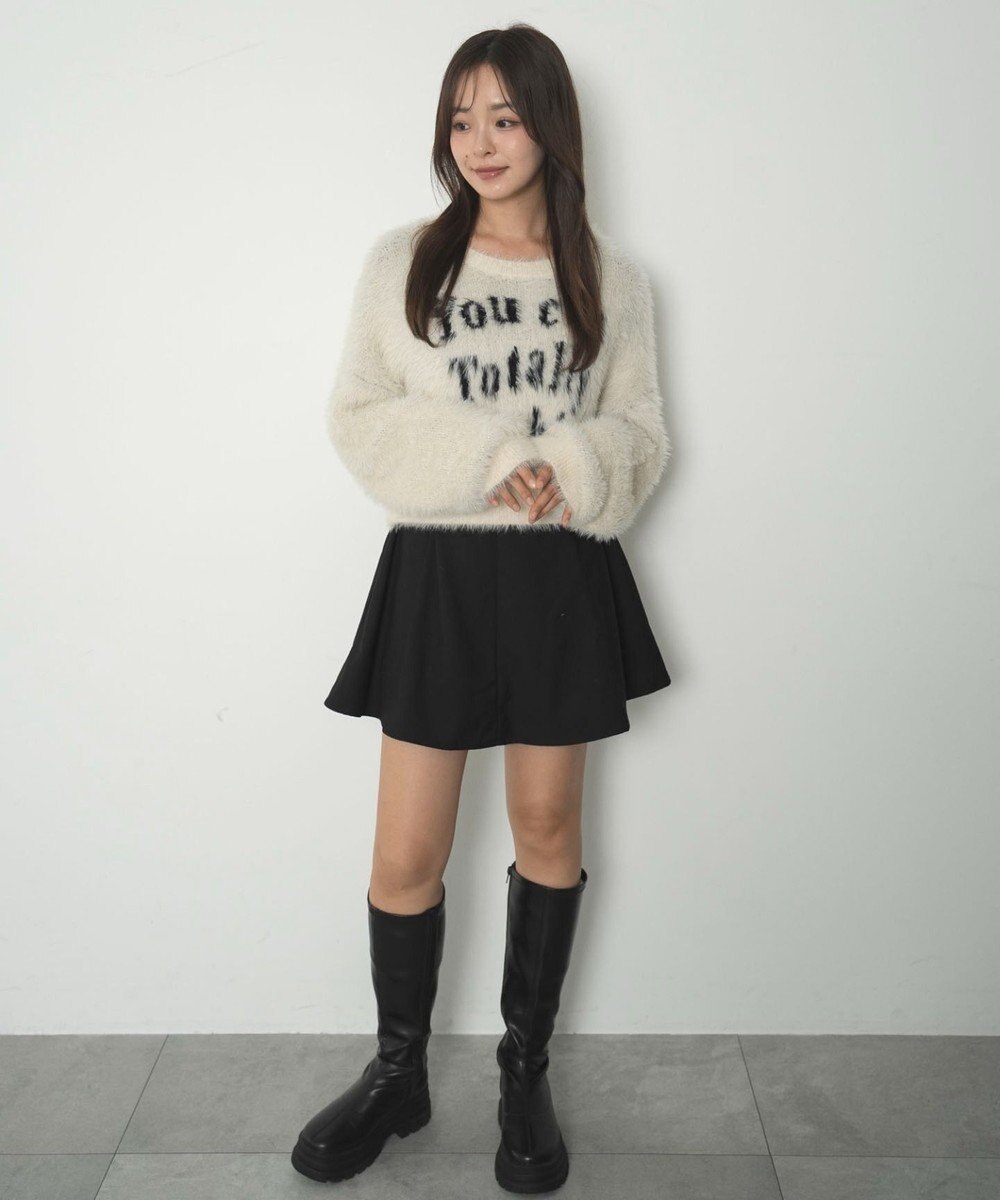 WEGO ハイウエストフレアスカパン 