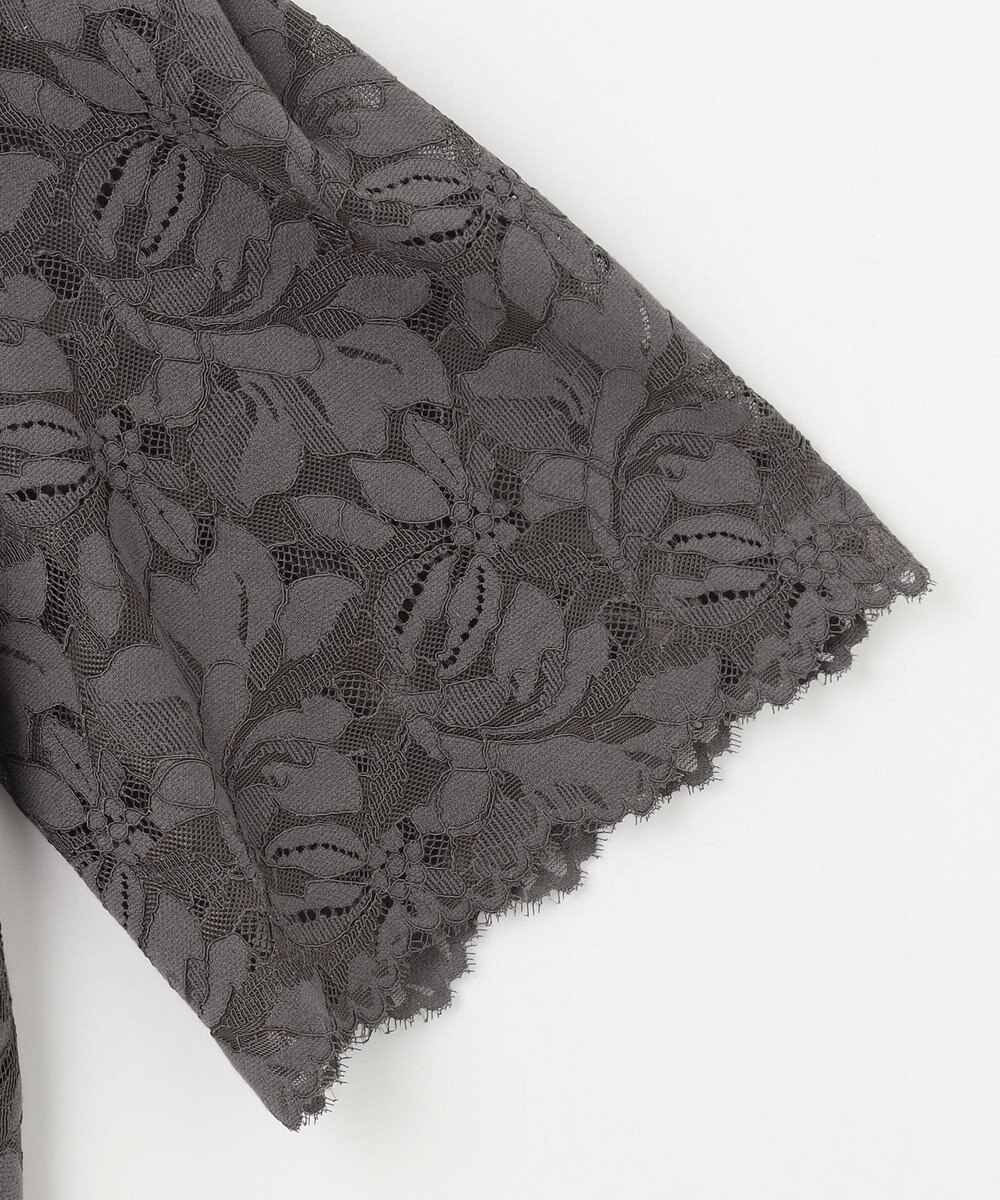 自由区 S 【洗える】フルールコードレース ブラウス 