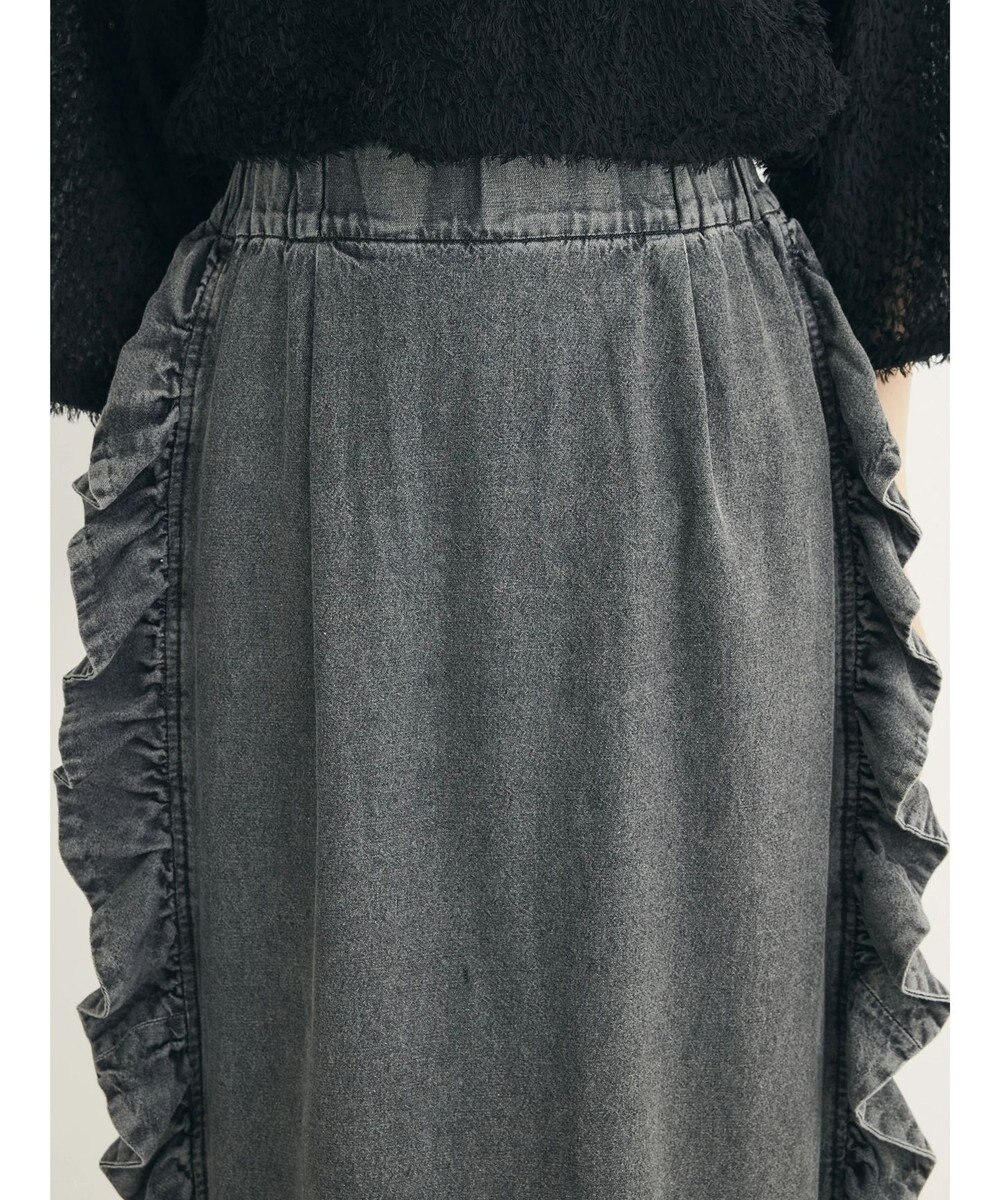 Green Parks ■ＥＳＣＡＲ　デニムサイドラッフルスカート 