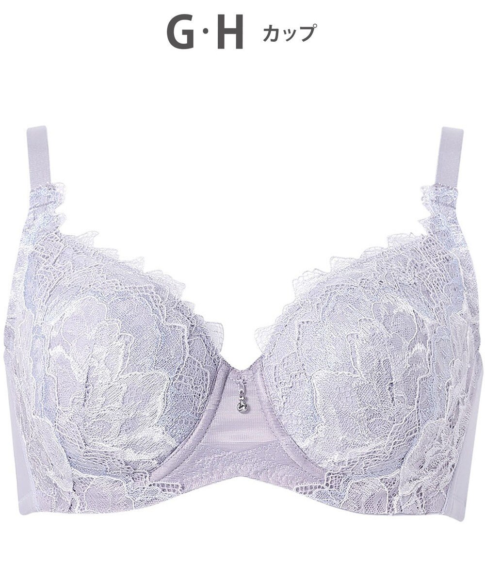 WACOAL ブラジャー 【ハグするブラ】 体温を感知してカラダになじむ 脇高設計 小さく見せる Hカップまで対応 大きいサイズ レディース フルカップ BXB318 /ワコール 