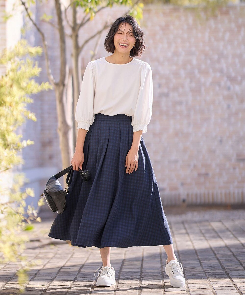 ANY 【UVカット/抗菌防臭/速乾/手洗い可】エニィファンクション ボリュームスリーブシャツ 