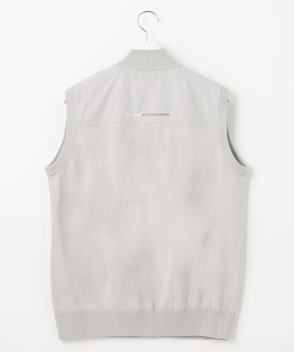 23区GOLF 【MEN】【ウォッシャブル】ジップアップ ニットベスト 