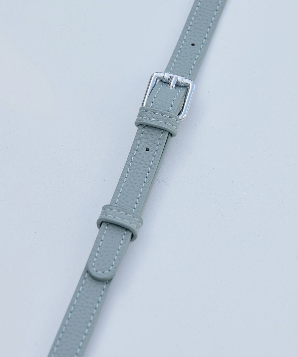 Tiaclasse 【安田美沙子さん着用・ポーチ・ショルダー紐付き】フラワーカットフェイクレザーバッグ 