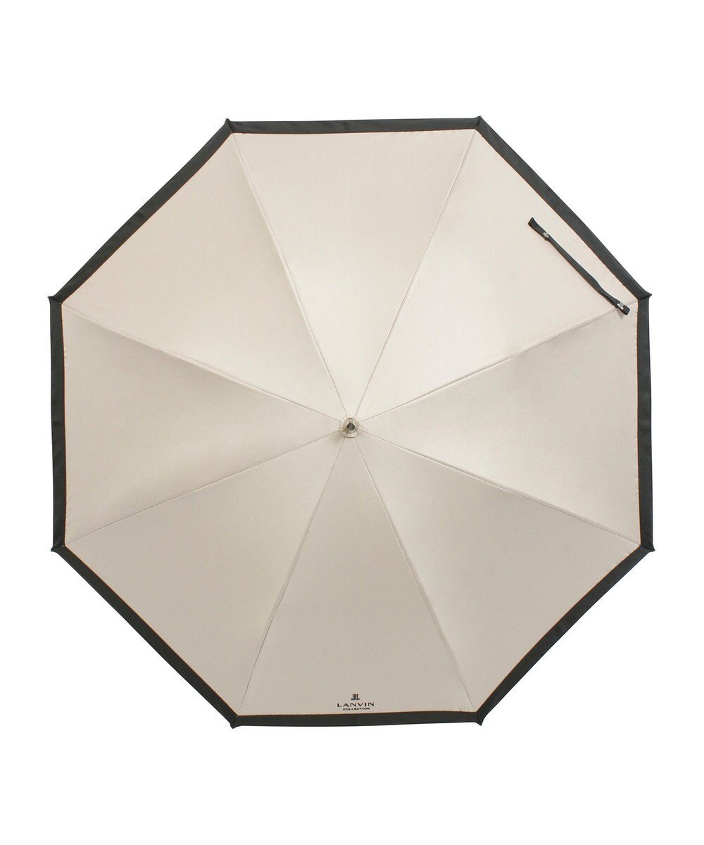 MOONBAT 【遮光/晴雨兼用日傘】LANVIN COLLECTION (ランバン コレクション)グログランリボン バイカラー 遮熱 UV 長傘 