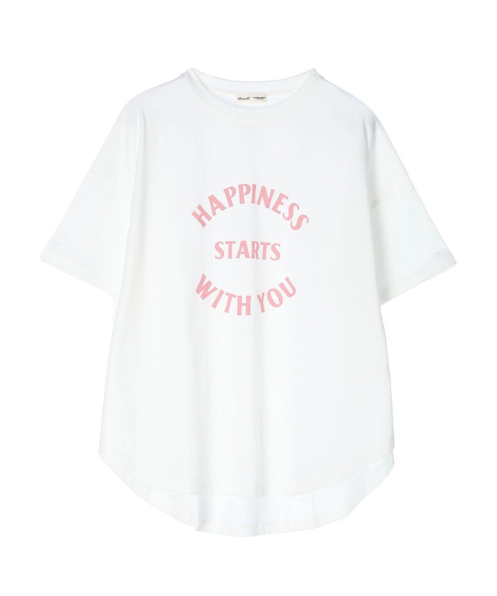 CRAFT STANDARD BOUTIQUE シルケット天竺　ロゴＰＴ裾ラウンドチュニックＳ／Ｓ 