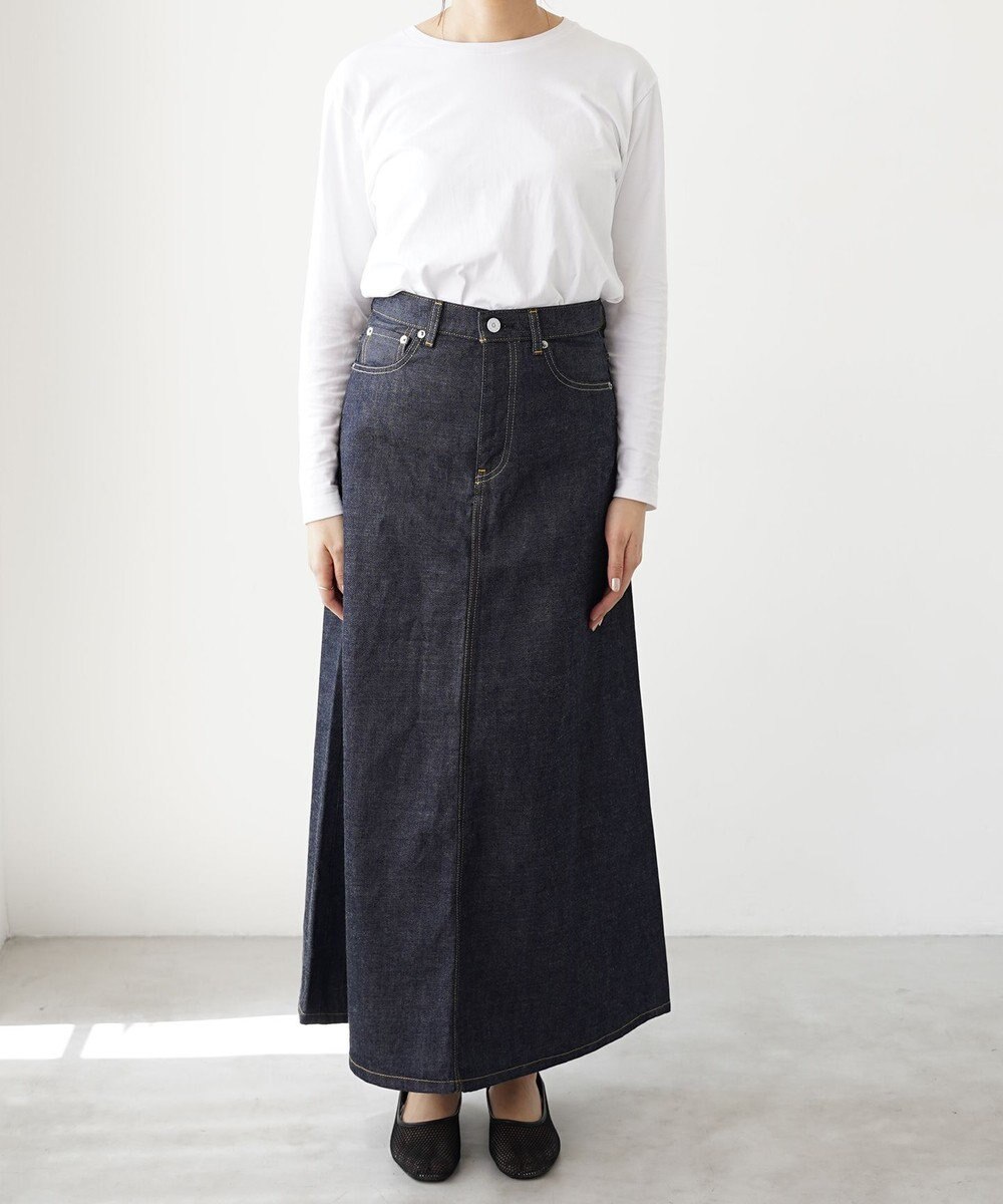 woadblue 人気NO.1 デニムスカート リジッドブルー 