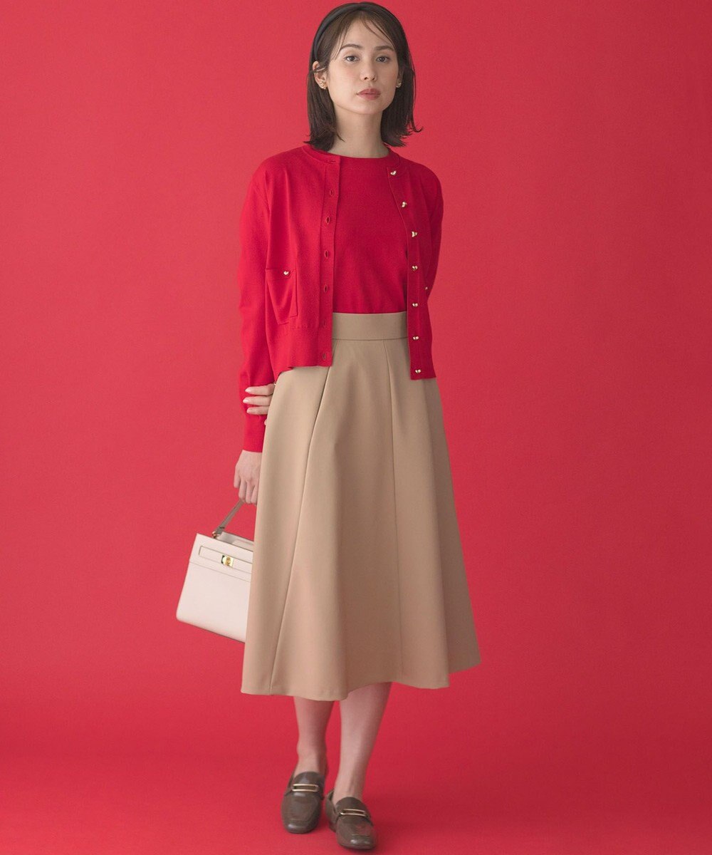 組曲 L ハートボタン ニットカーディガン 