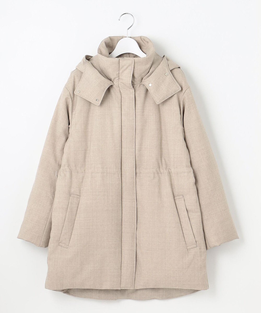 自由区 【ファー取り外し可】ライトウールダウン 