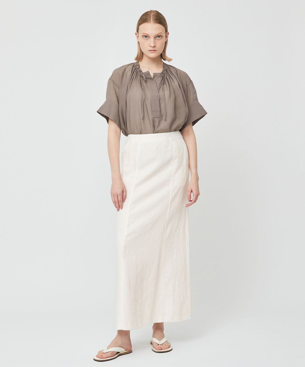 BEIGE， BURDOCK / Iラインスカート 