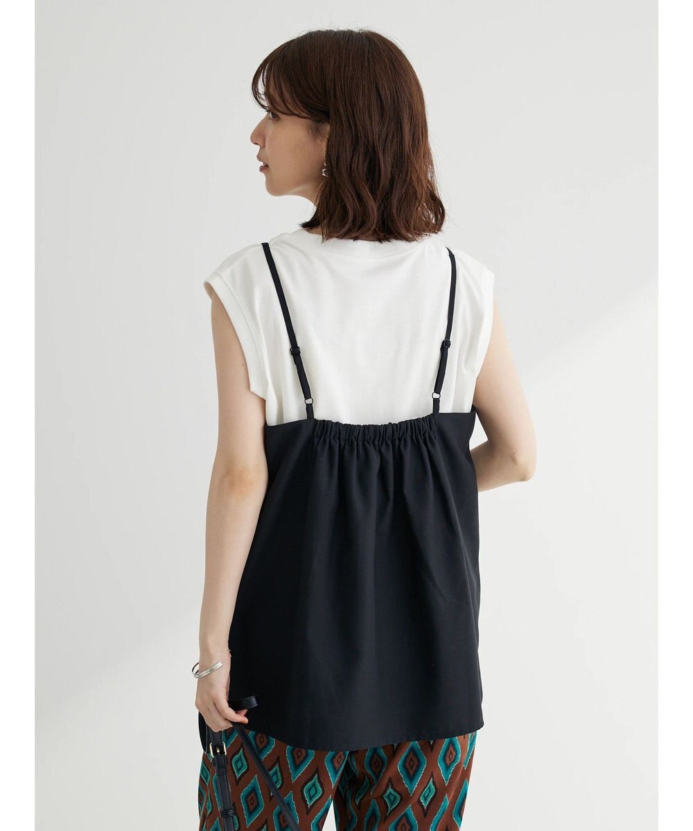 Green Parks 切替ギャザーキャミソール 