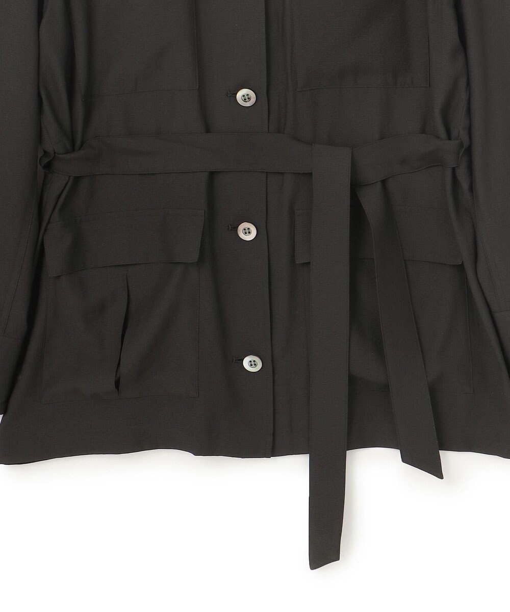 BEIGE， 【洗える】AMARYLLIS / ウエストベルトシアーサファリジャケット 