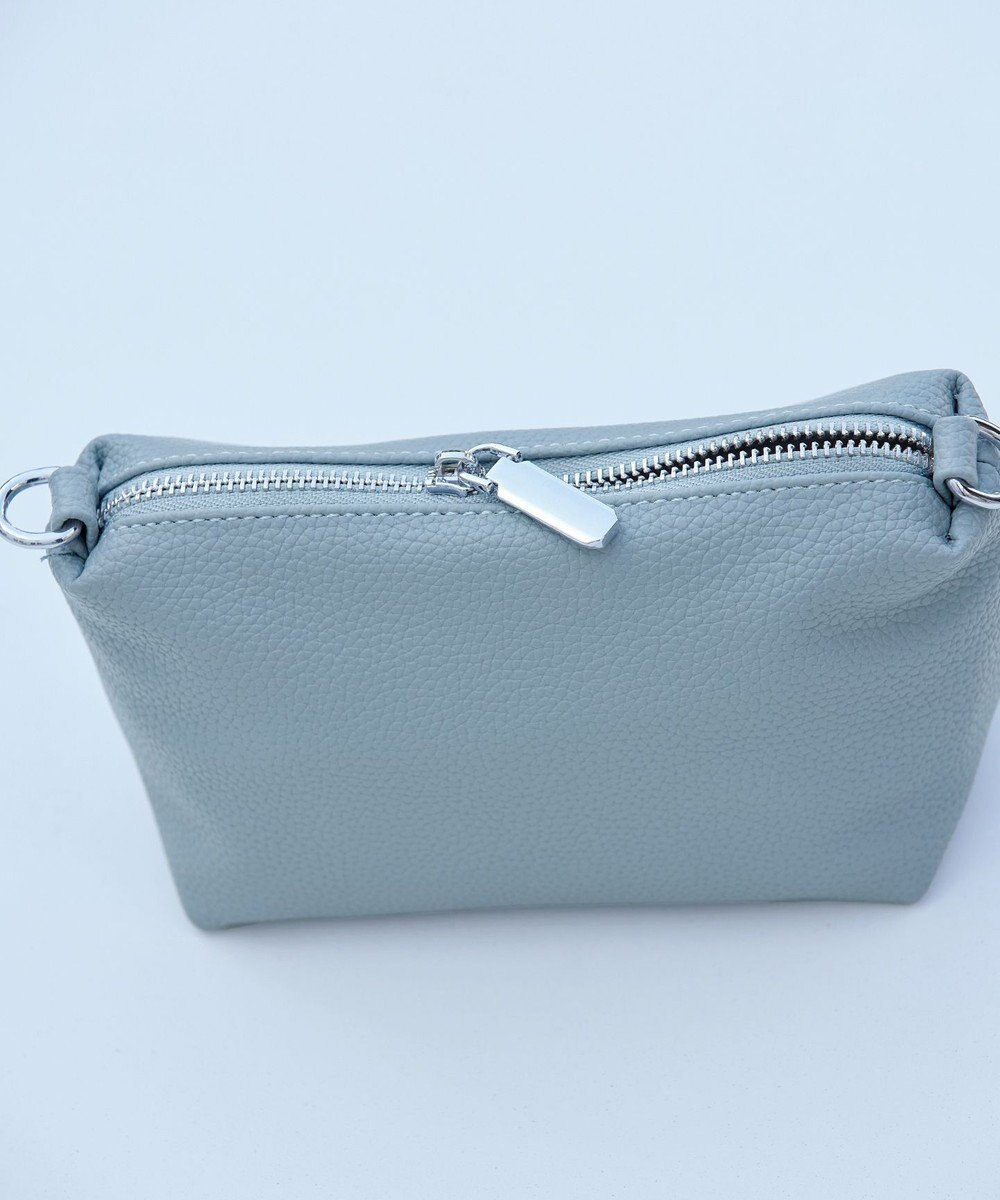 Tiaclasse 【安田美沙子さん着用・ポーチ・ショルダー紐付き】フラワーカットフェイクレザーバッグ 