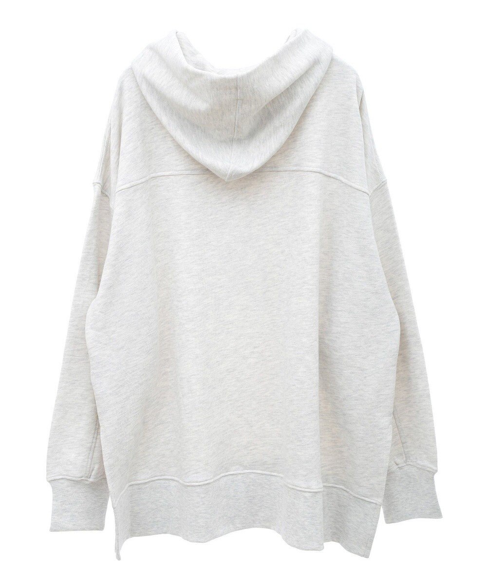 Green Parks 裏毛エンブレムパーカーチュニック 