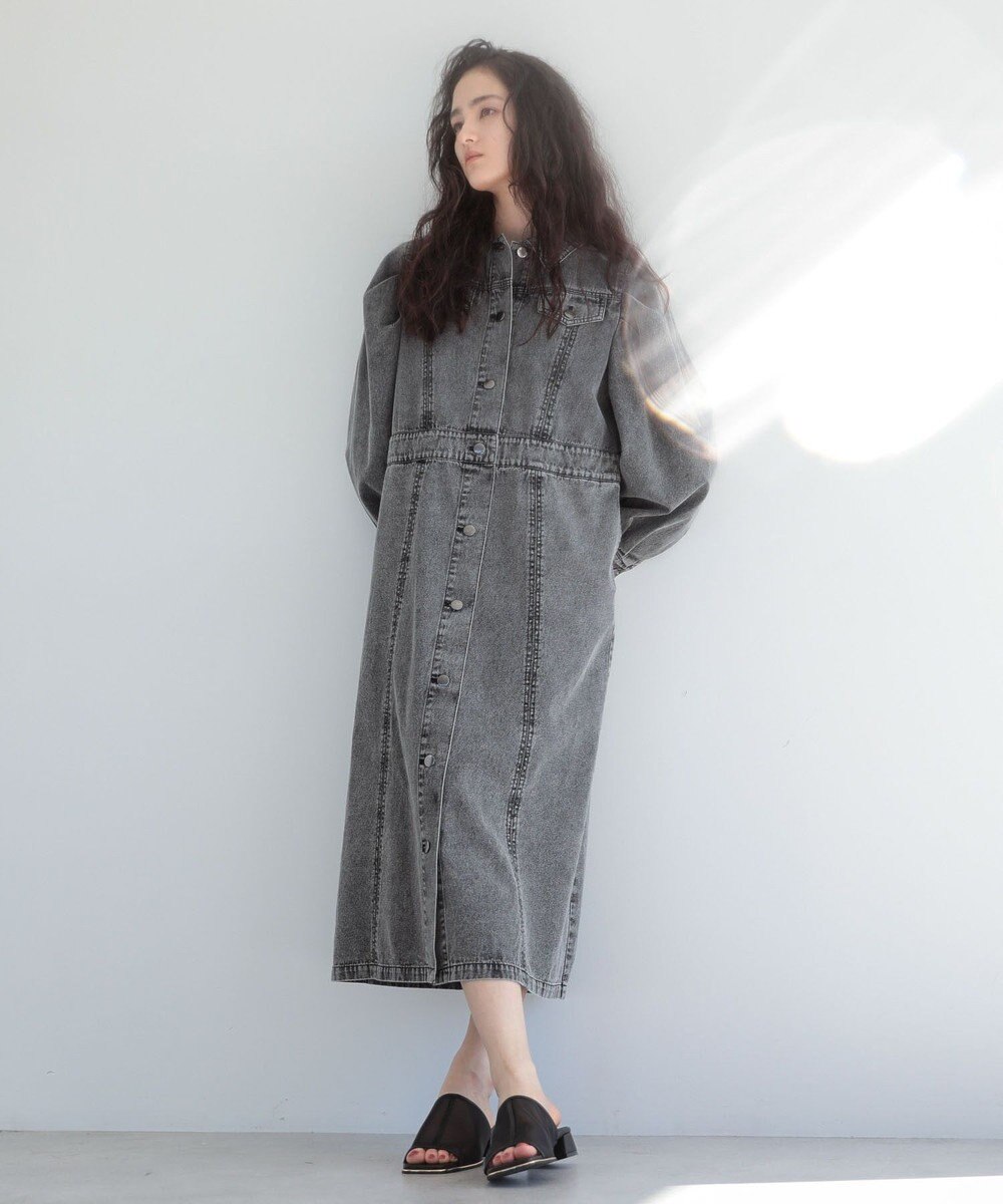 Green Parks ■ＥＳＣＡＲ　ボリュームスリーブデニムワンピース 