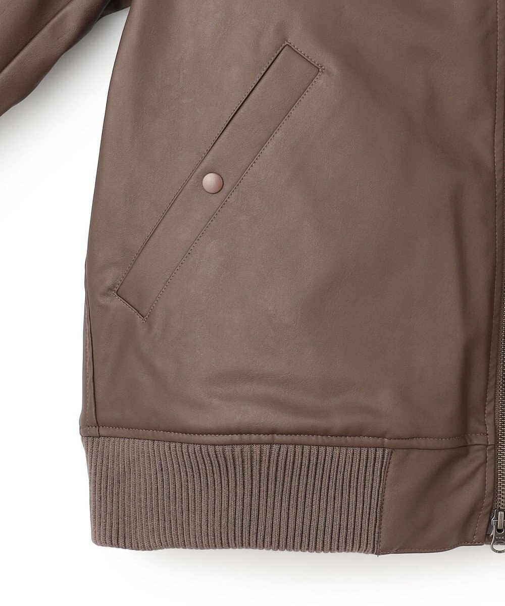 J.PRESS YORK STREET 【UNISEX】エコレザーMA-1 