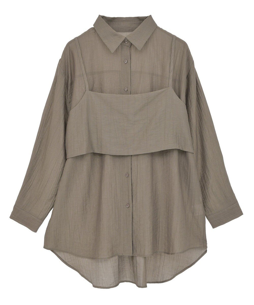 Green Parks ＳＥＴ２点シアーシャツ＋ビスチェ 