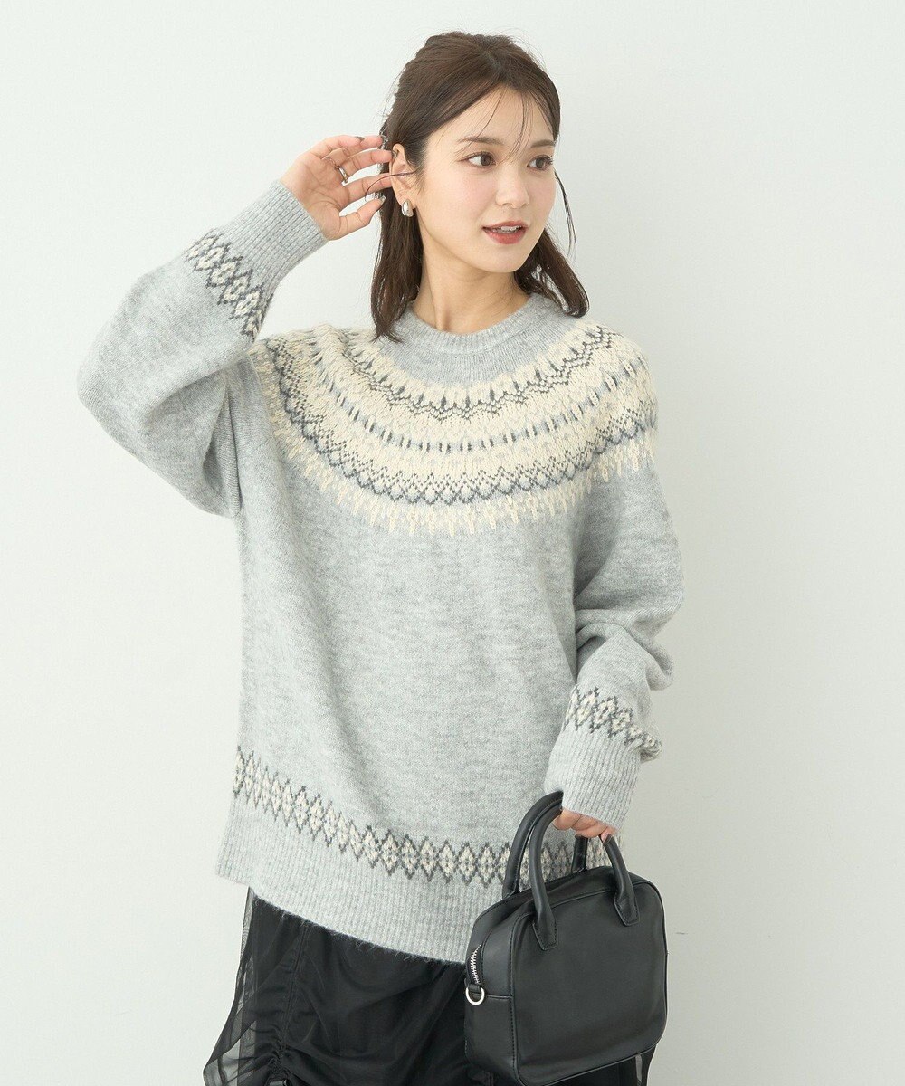 earth music&ecology オーロララメノルディックチュニック 